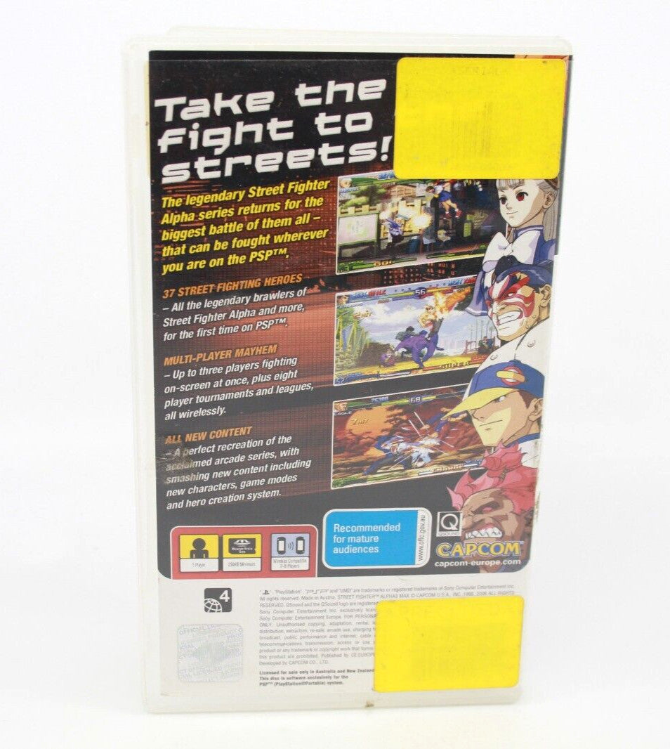Street Fighter Alpha 3 Max - PlayStation Portable (PSP) **NO GAME/MANUAL**