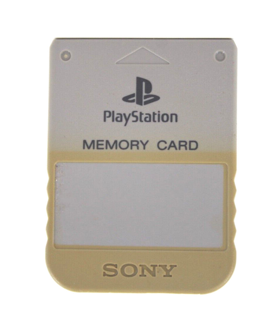 Genuine, Official Memory Card for Sony PS1 (1MB, Grey) SCPH-1020 (COS)