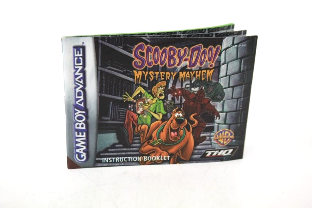 Scooby-Doo Cyber Chase/Mystery - Nintendo Game Boy Advance (GBA) **MANUAL ONLY*