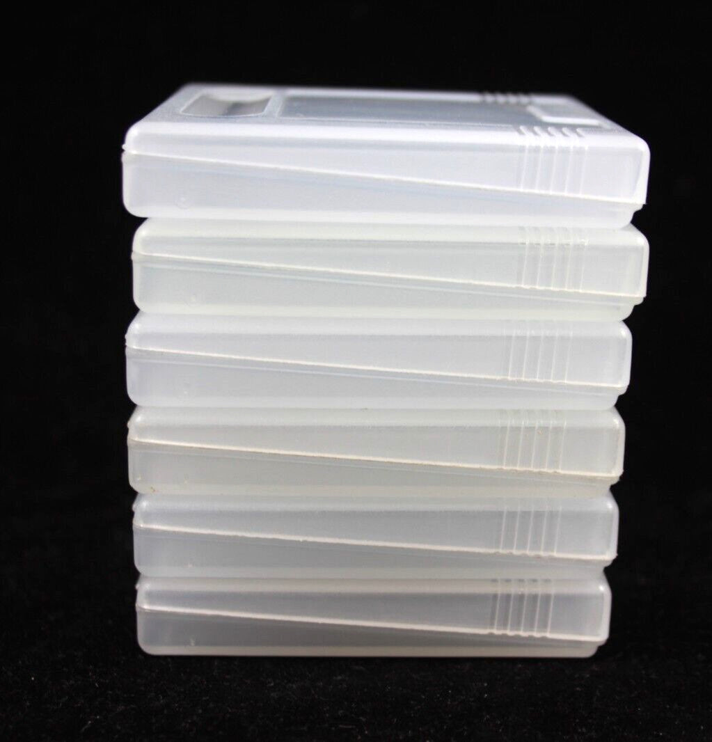 Genuine, Official Nintendo Game Boy Game Cartridge Case (Clear) - Lot of 6