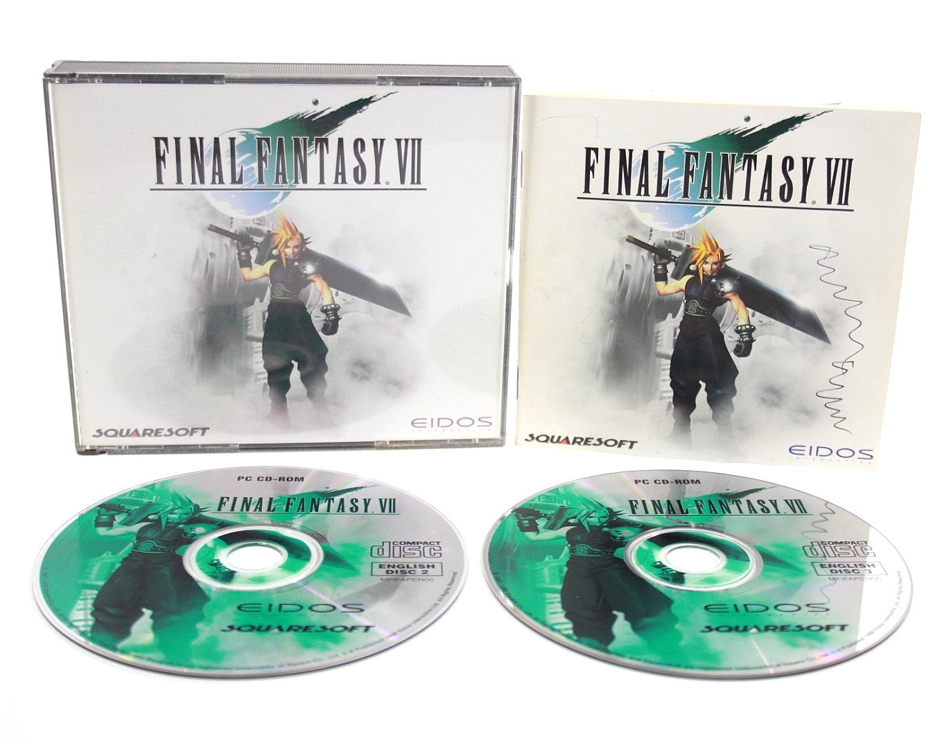 Final Fantasy VII - PC CD-ROM *MISSING DISC 1* WITH WARRANTY