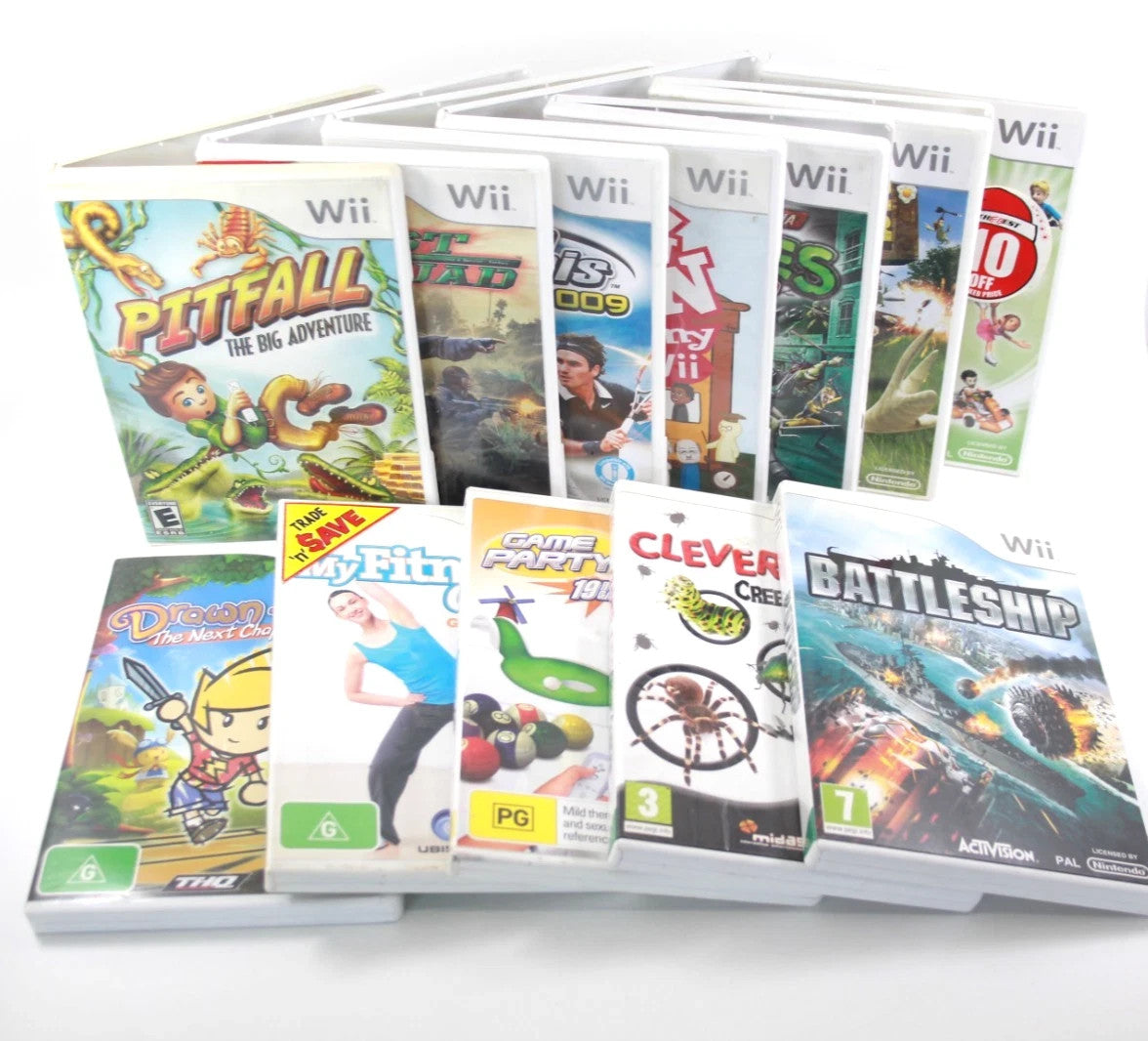 x12 Nintendo Wii Video Game Bundle Lot (12 Games)