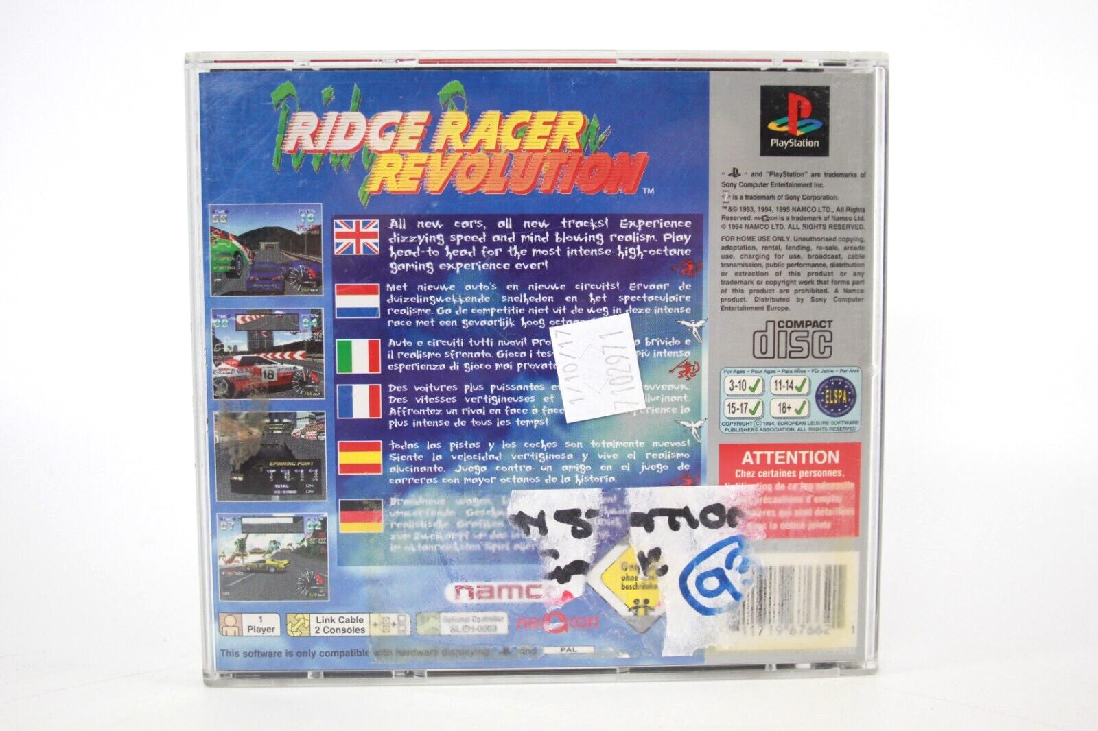 Ridge Racer Revolution + Manual - PS1 - Tested & Working - Free Postage