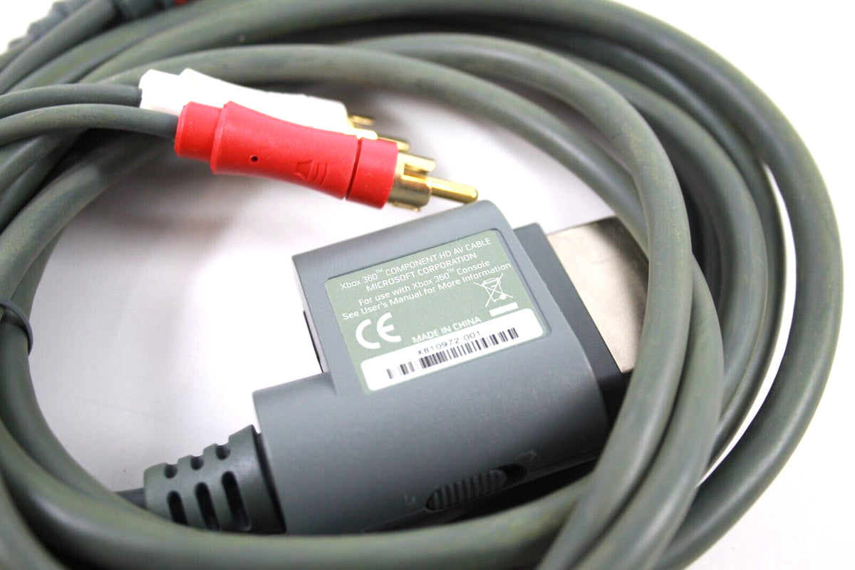 Genuine, Official Microsoft Xbox 360 Component AV Video Cable HD