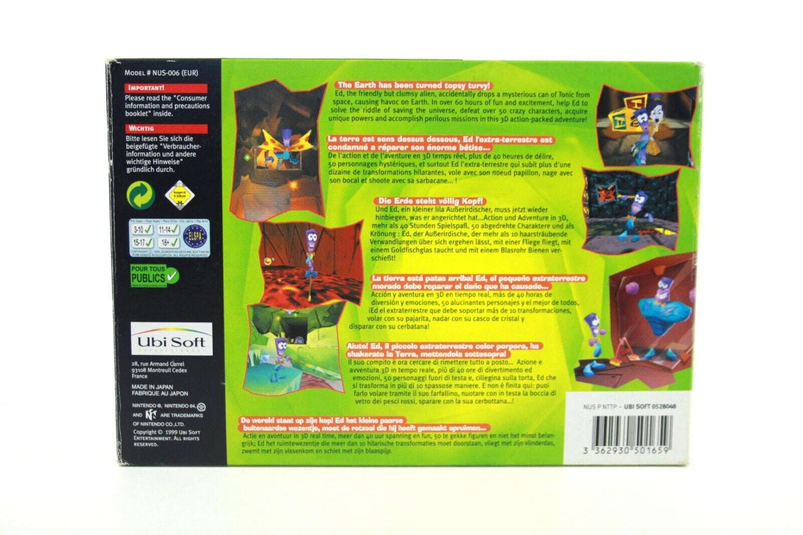 Tonic Trouble - Nintendo 64 (N64) - WITH WARRANTY