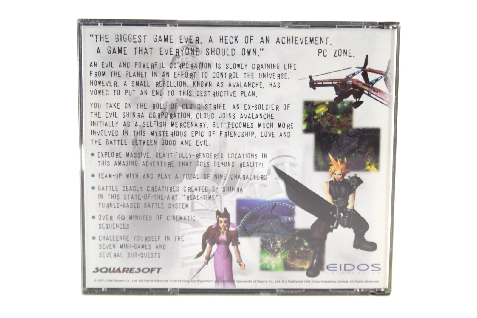 Final Fantasy VII - PC CD-ROM *MISSING DISC 1* WITH WARRANTY