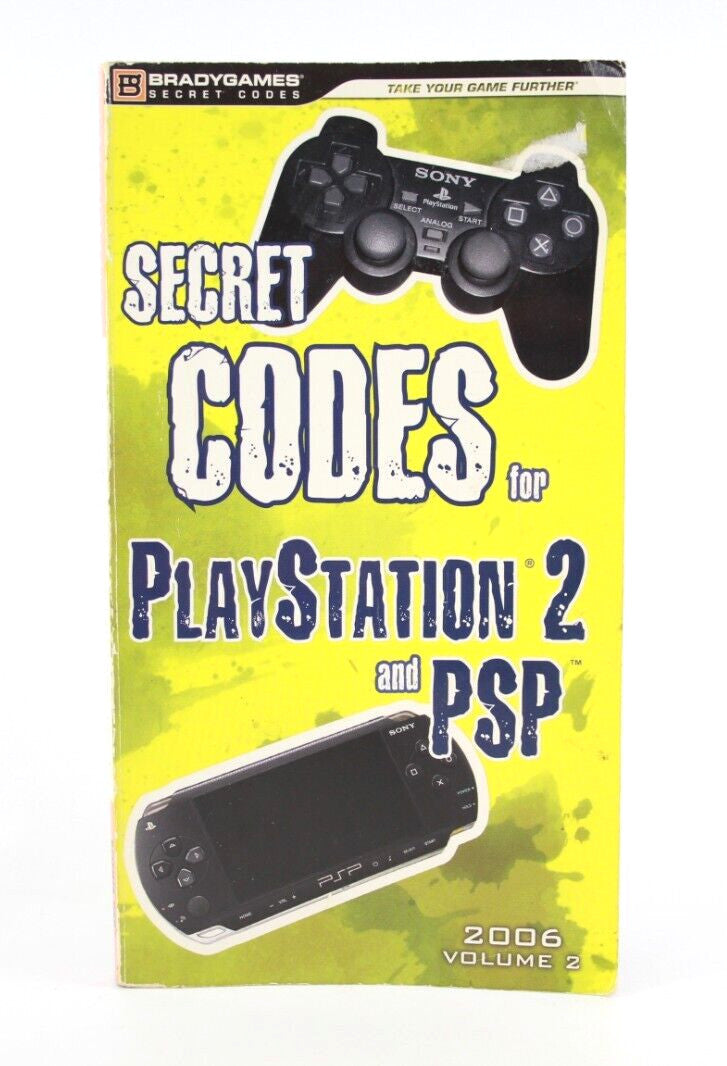 BradyGames Secret Codes for Playstation 2 PS2 and PSP