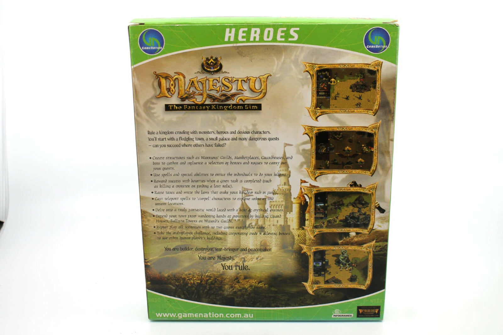 Majesty: The Fantasy Kingdom Sim game for PC/Windows - BIG BOX - BOXED