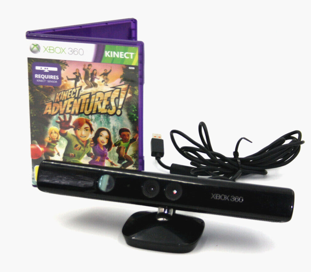Genuine, Official Kinect Sensor for Xbox 360 + BONUS Kinect Adventures Game