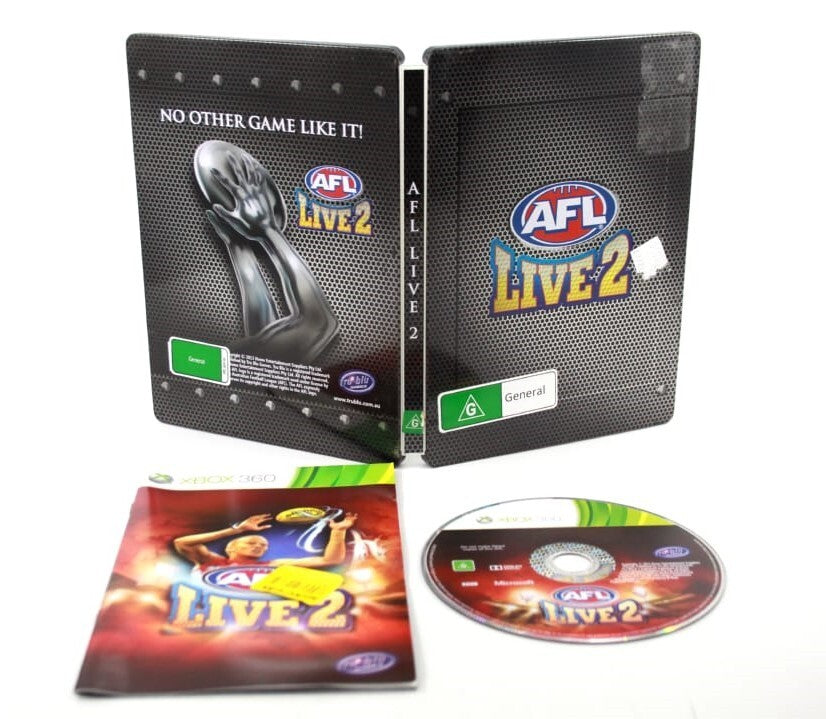 AFL Live 2 Limited Collectors Edition SteelBook - Xbox 360 Complete with Manual