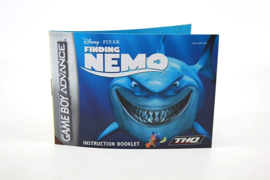 Disney Pixar Finding Nemo - Nintendo Game Boy Advance (GBA) **MANUAL ONLY**