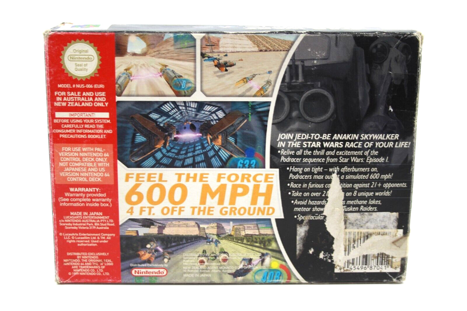 Star Wars Episode 1 Racer - Nintendo 64 (N64) [PAL] - WITH WARRANTY