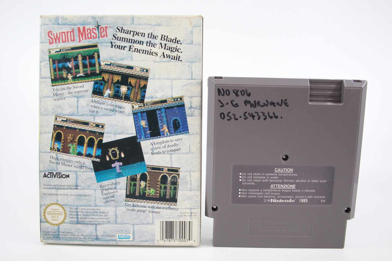 Sword Master (NES) [PAL] - WITH WARRANTY