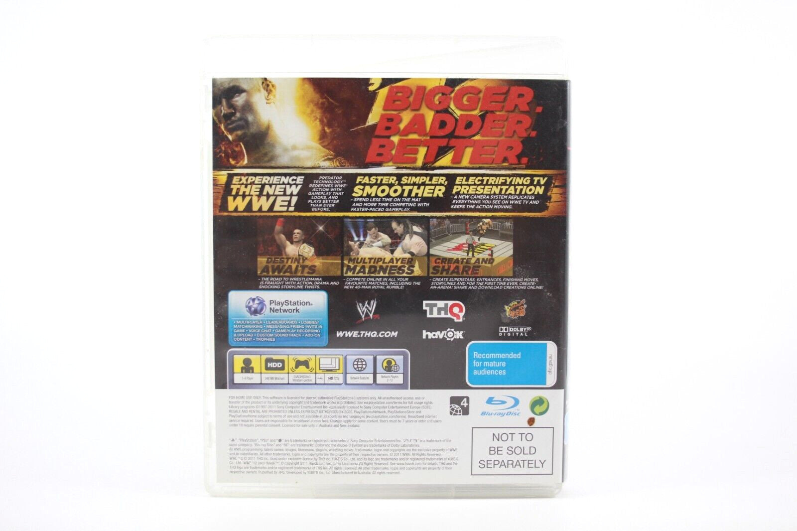 WWE 12: The People's Edition - PlayStation 3 (PS3) [PAL] - WITH WARRANTY