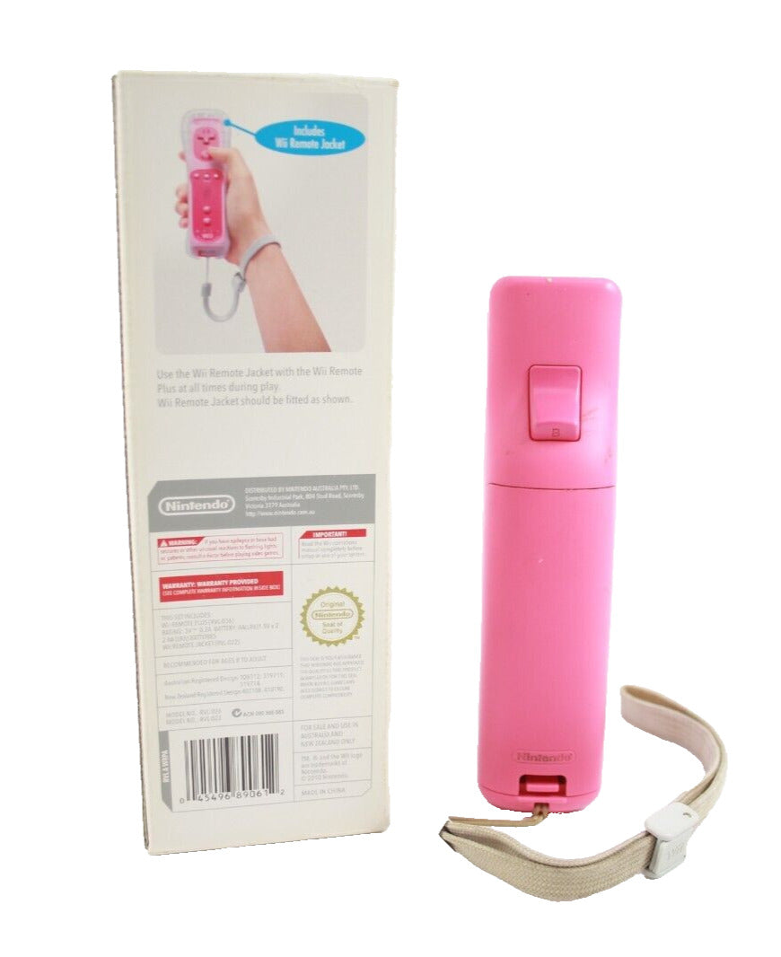 Genuine, Official Nintendo Wii Motion Plus Pink Controller Remote BOXED