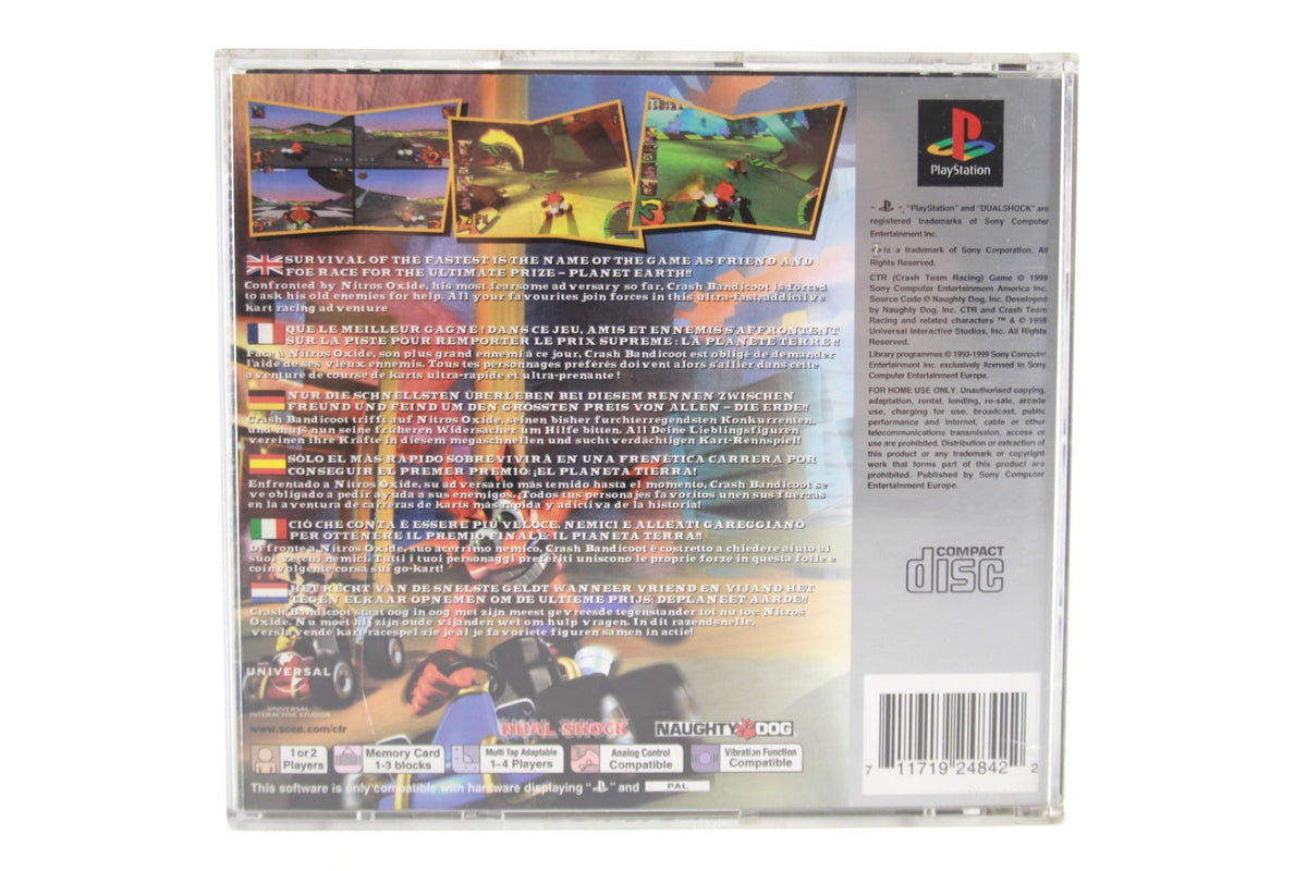 **MINT DISC** CTR: Crash Team Racing (PS1) [PAL] - WITH WARRANTY [Platinum]