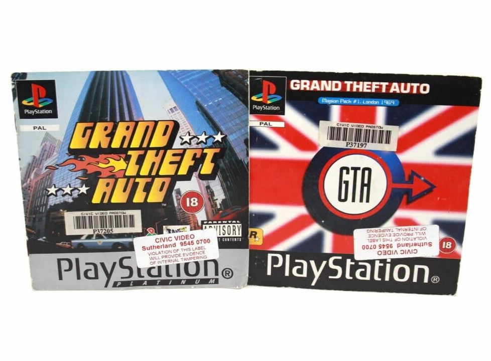 Grand Theft Auto + Grand Theft Auto Mission Pack London - PlayStation 1 [PAL]