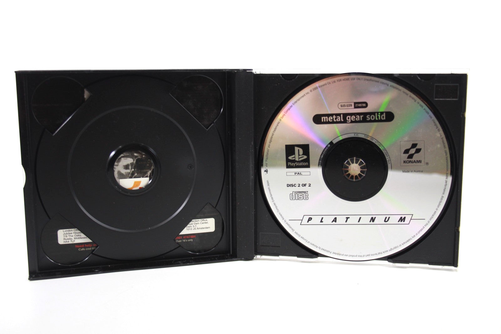 Metal Gear Solid [Platinum] - PlayStation 1 (PS1) [PAL] - WITH WARRANTY