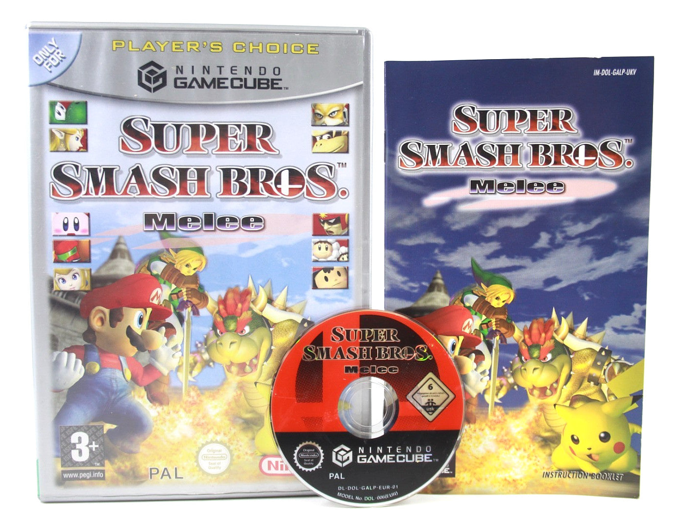 Super Smash Bros Melee [Players Choice Edition] - Nintendo GameCube [PAL] COS