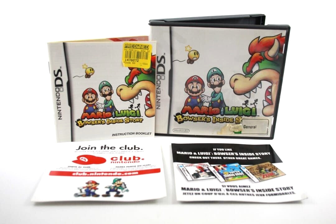 Mario & Luigi Bowser's Inside - Nintendo DS **CASE/MANUAL ONLY**