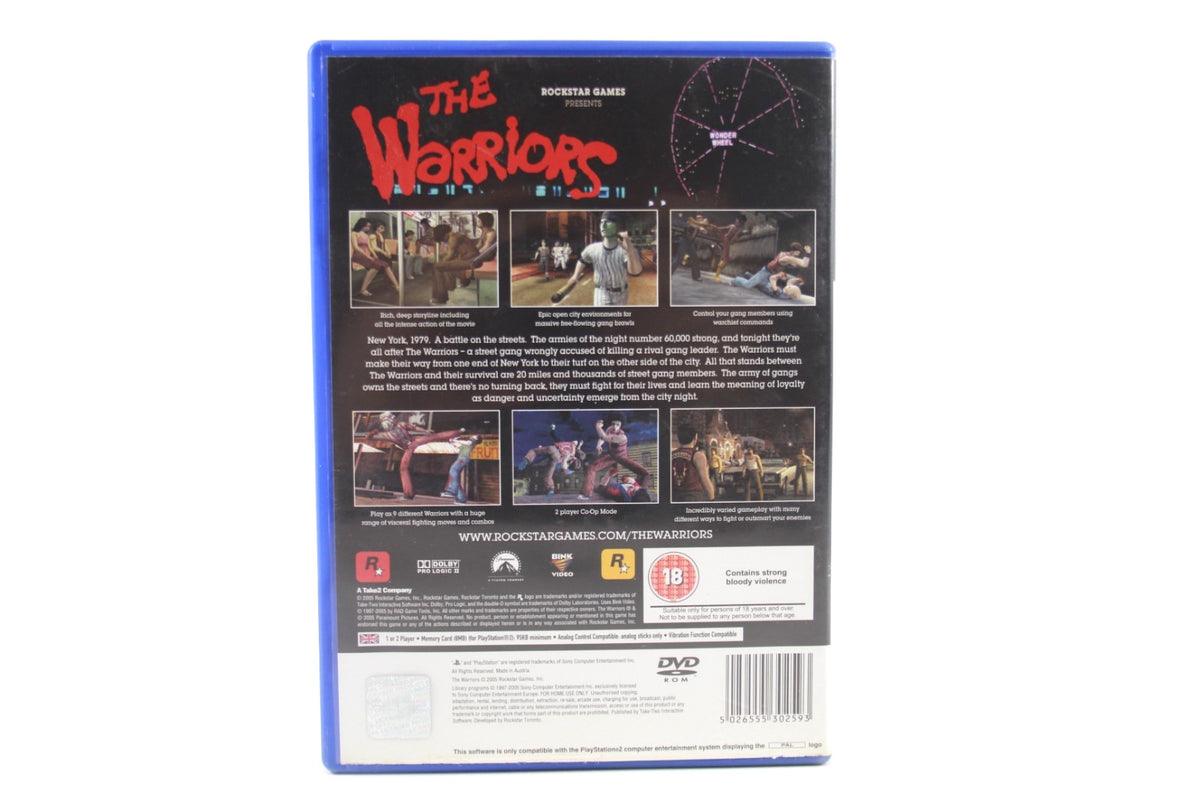 The Warriors [BLACK LABEL] - PlayStation 2 (PS2) [PAL] - WITH WARRANTY