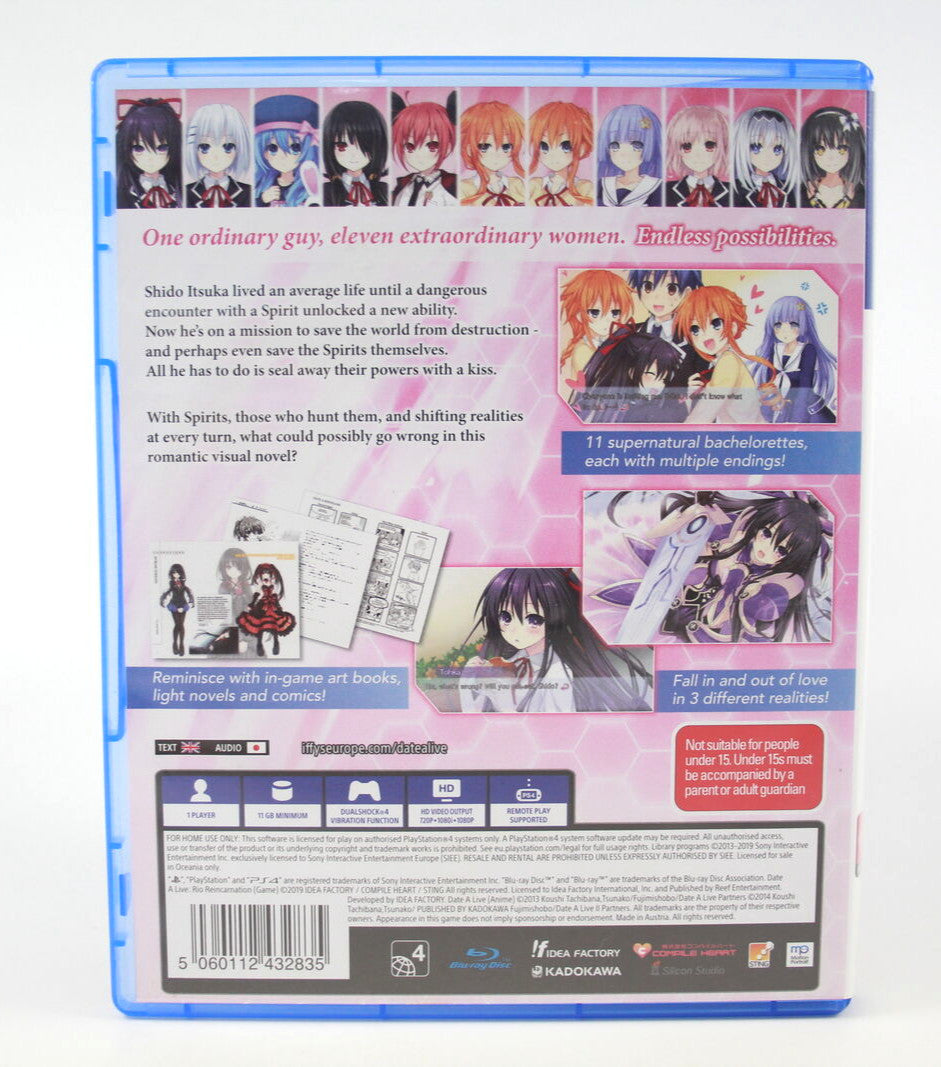 Date Alive: Rio-Reincarnation (PS4) [PAL] - WITH WARRANTY - RioReincarnation