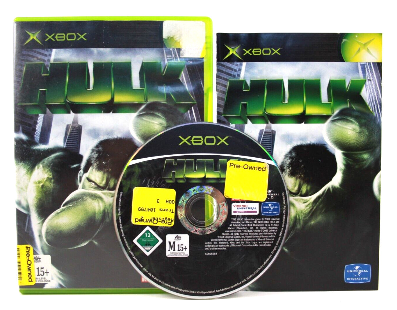 Hulk - Xbox [PAL] - WITH WARRANTY