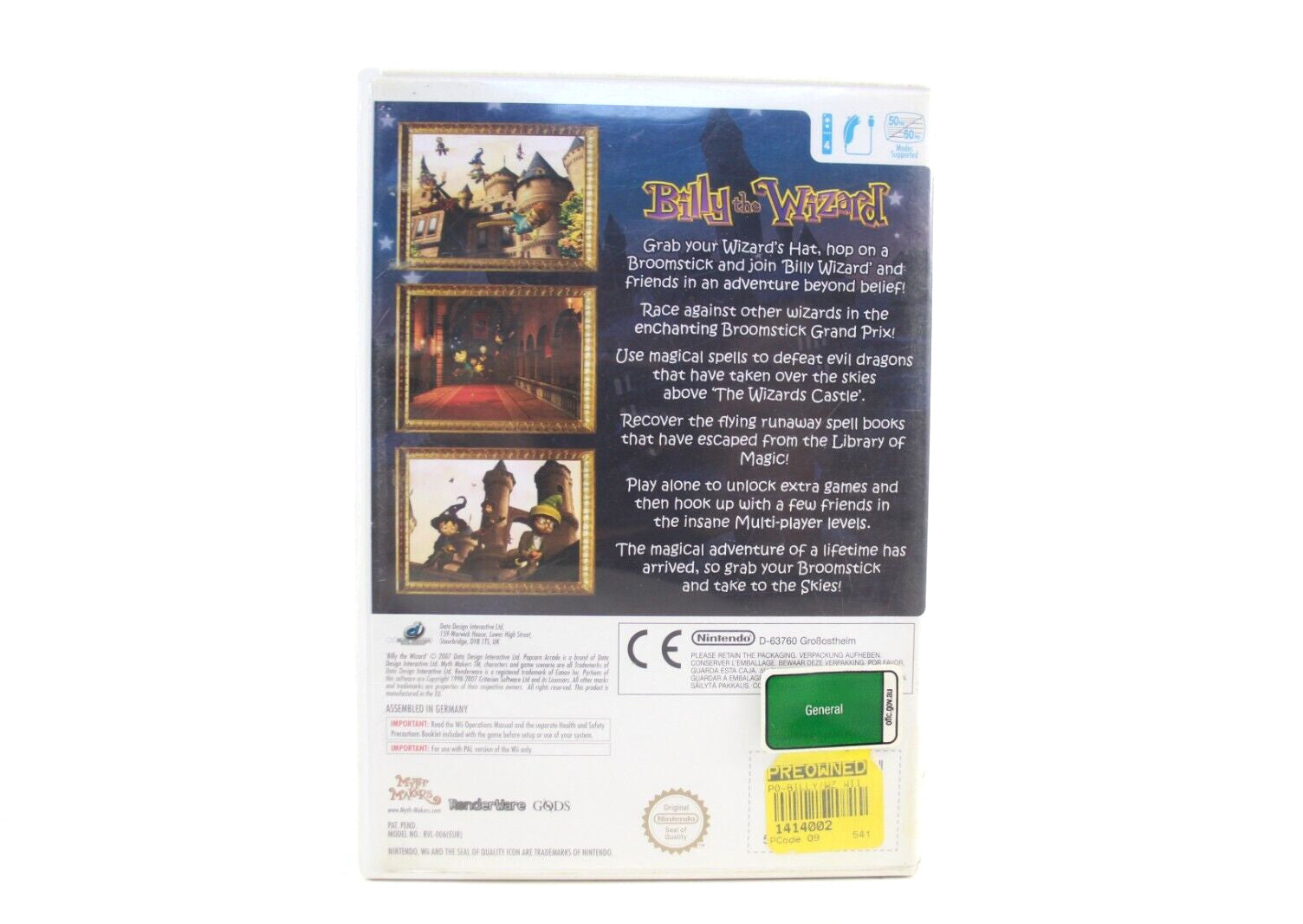 Billy The Wizard: Rocket Broomstick Riding - Nintendo Wii [PAL] - WITH WARRANTY