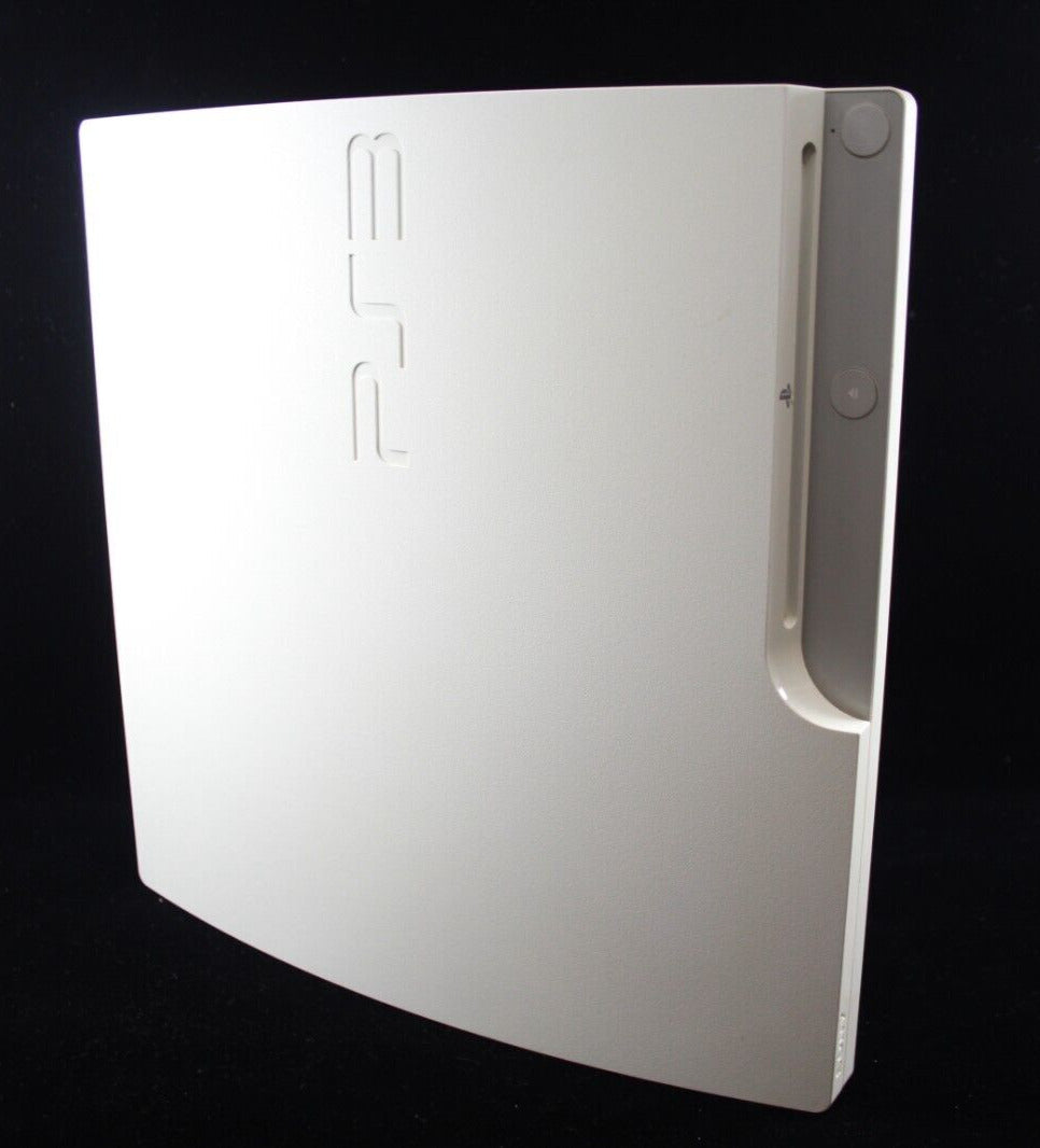 PlayStation 3 (PS3) Slim Console Bundle w/ 3x Games 2 Controllers [White] 320GB
