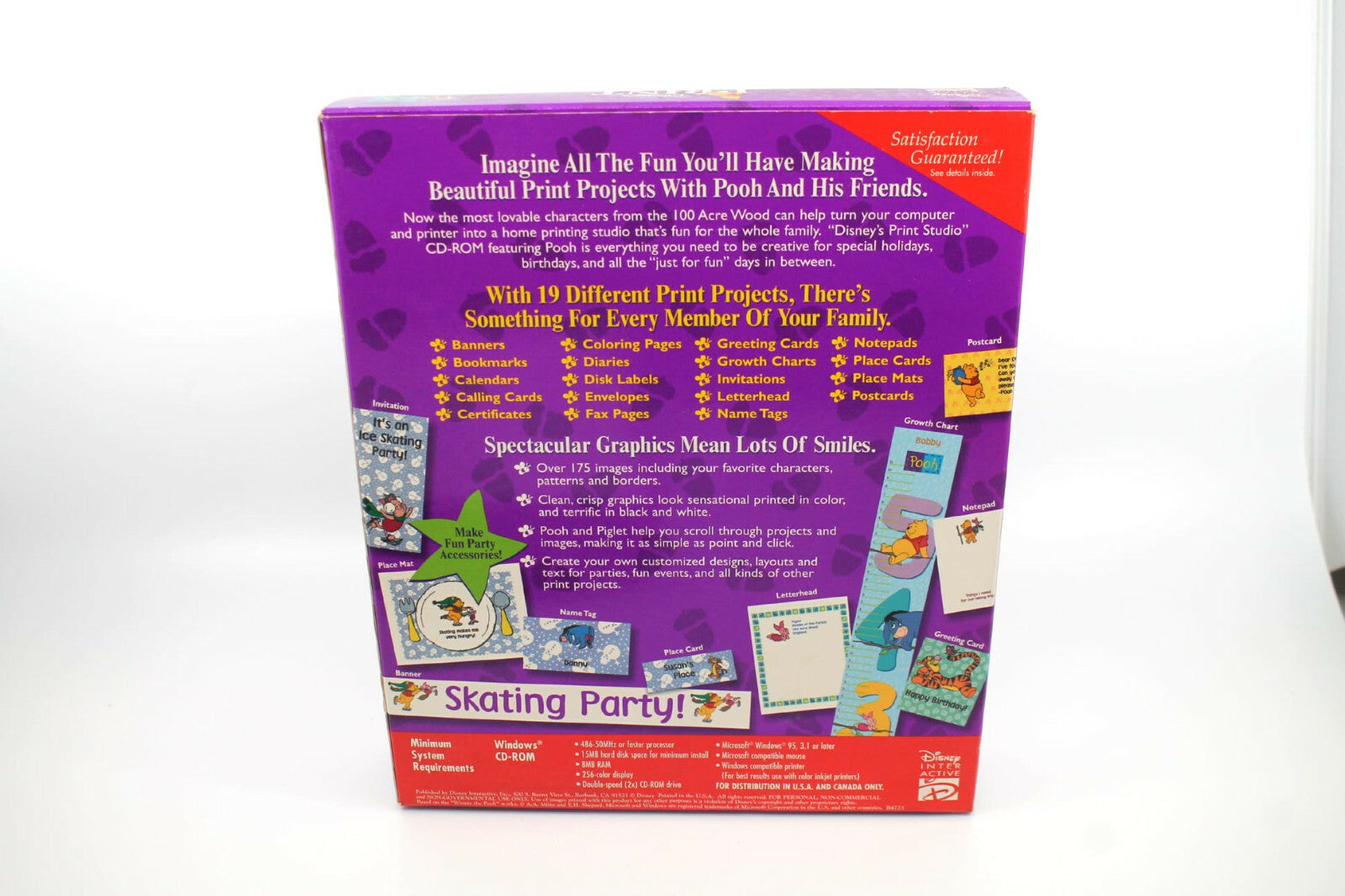 Disney's Disneys Print Studio game for PC/Windows - BIG BOX - BOXED