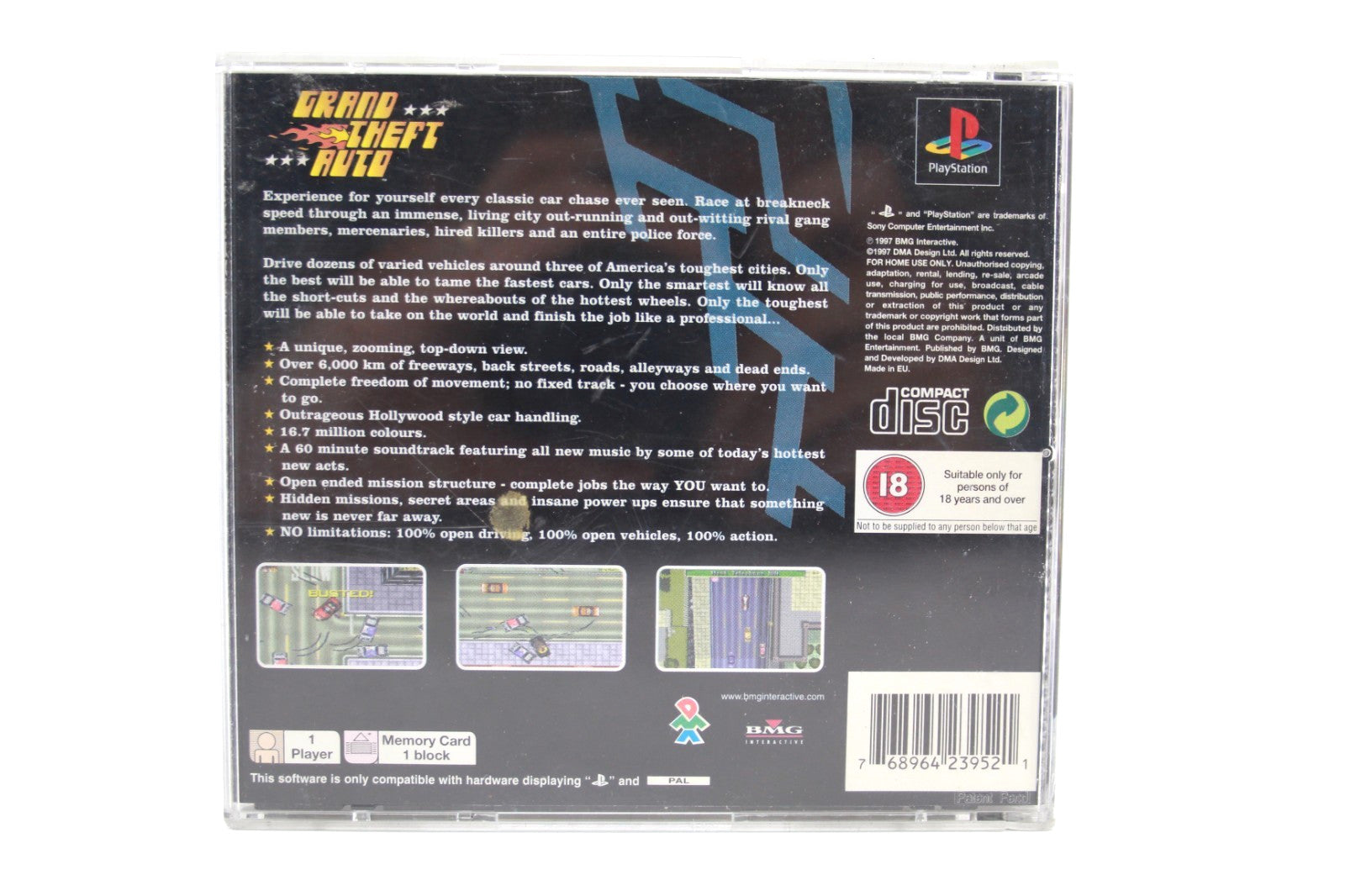 Grand Theft Auto - PlayStation 1 (PS1) [PAL] - WITH WARRANTY