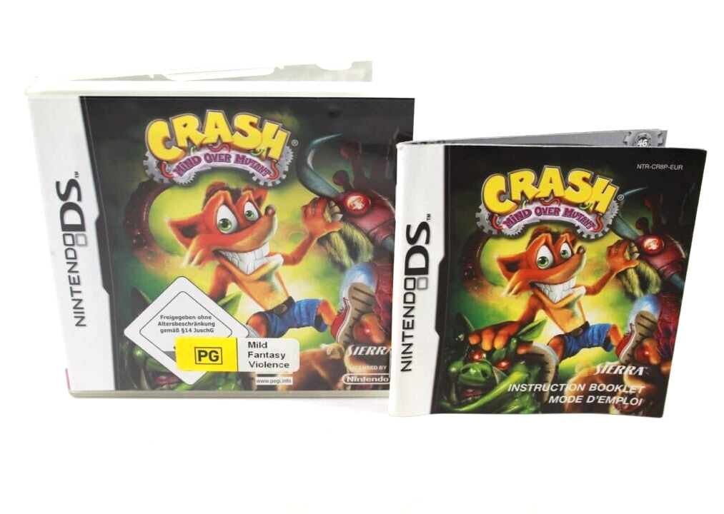 Crash Mind Over Mutant - Nintendo DS [PAL] **CASE/MANUAL ONLY**