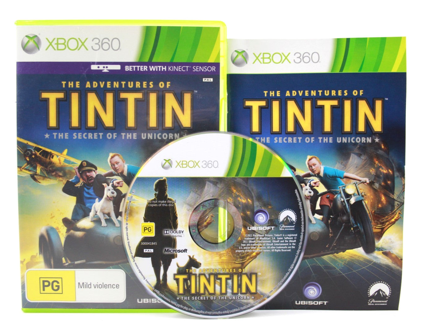 The Adventures of Tin Tin Secret of Unicorn - Xbox 360 [PAL] - WITH WARRANTY