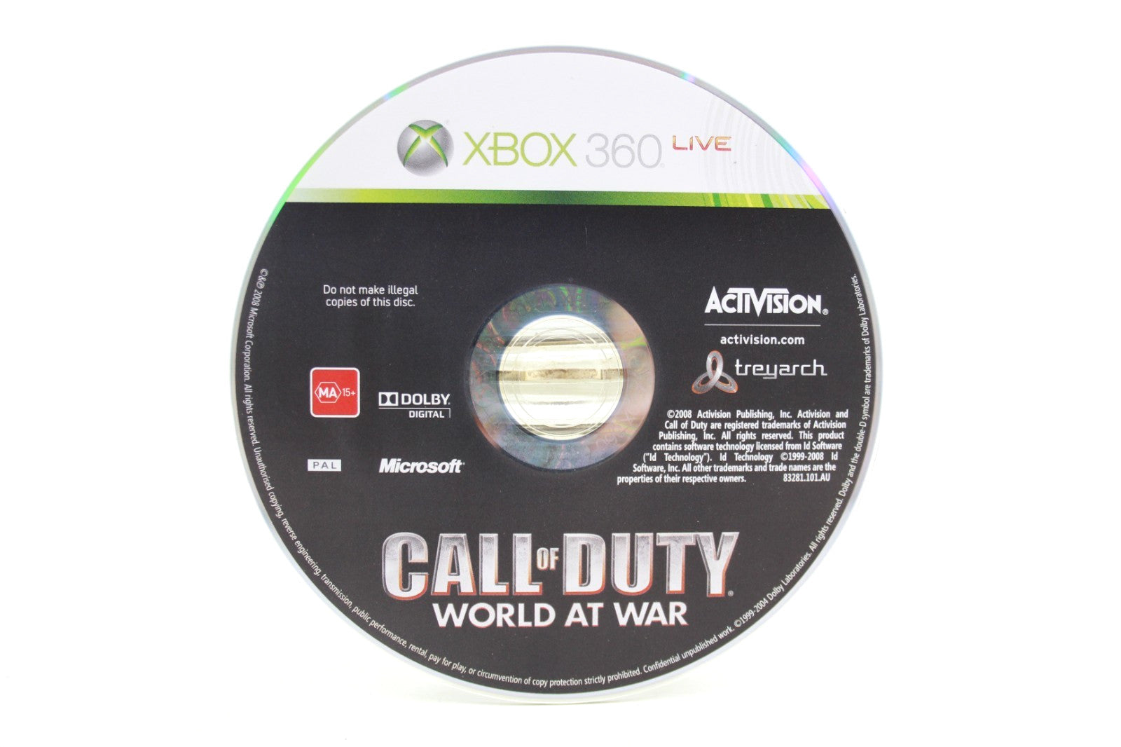Call of Duty World At War [DISC ONLY] - Xbox 360 [PAL] - WITH WARRANTY