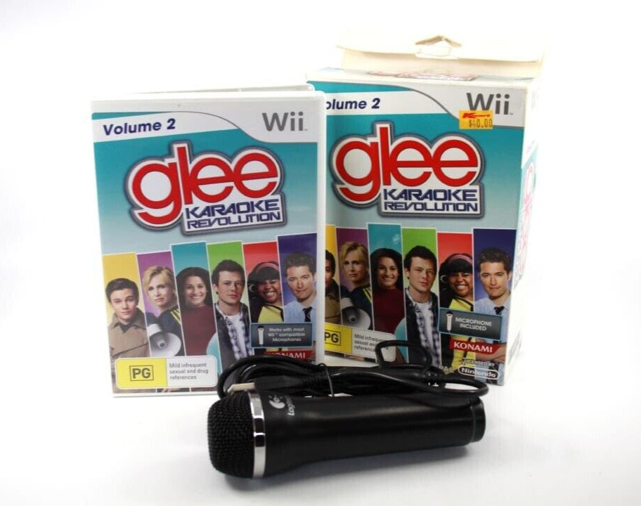 Glee Karaoke Revolution Volume 2  [PAL] Microphone & Game (Complete)