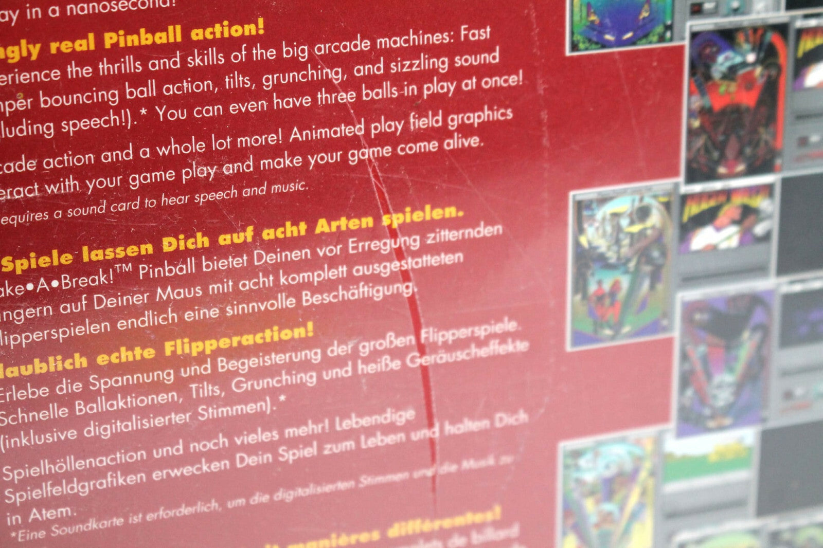 ***SEALED*** Pinball for Windows (Sierra) game for PC/Windows - BIG BOX - BOXED