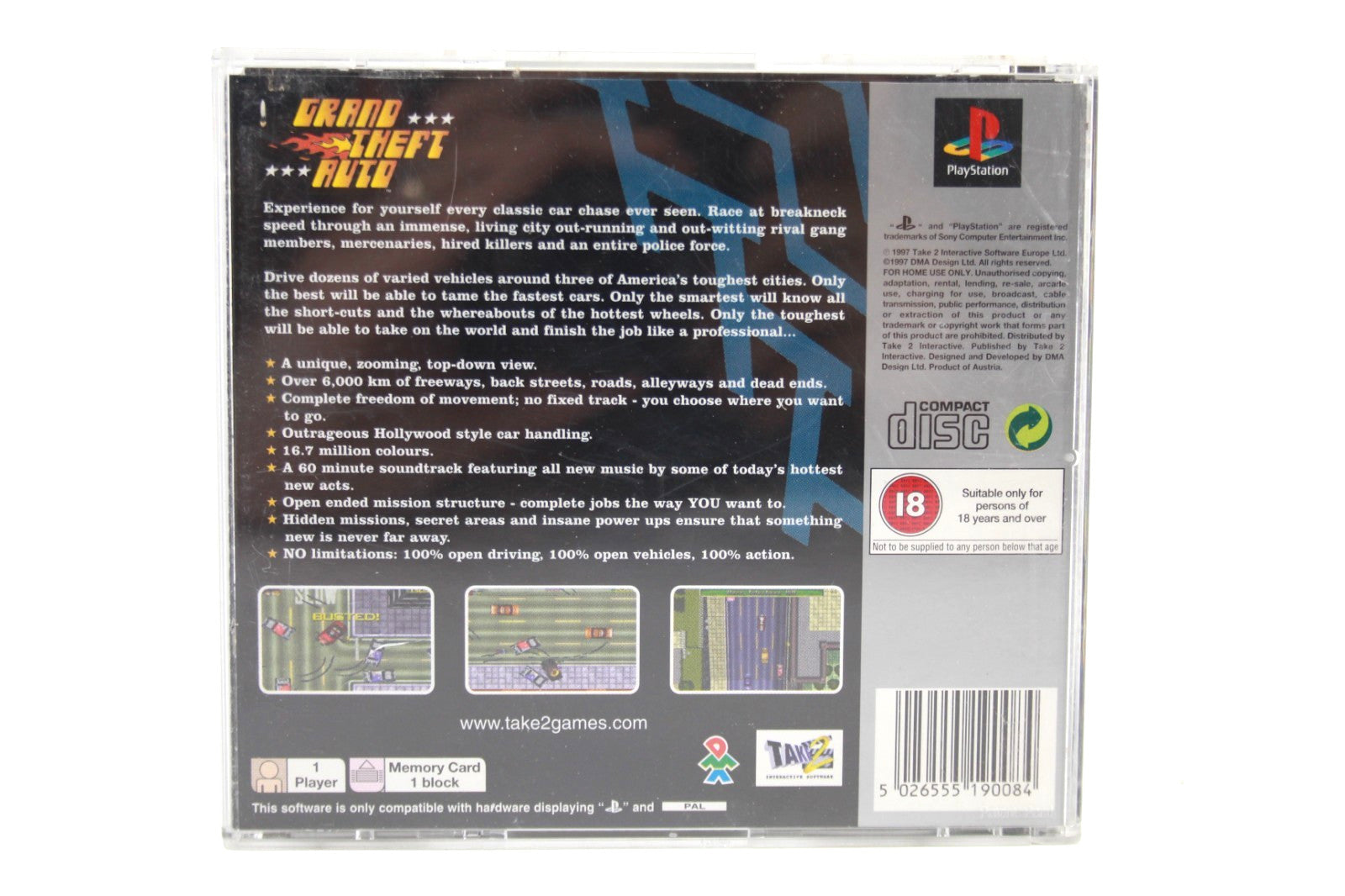 Grand Theft Auto [Platinum] - PlayStation (PS1) [PAL] - WITH WARRANTY