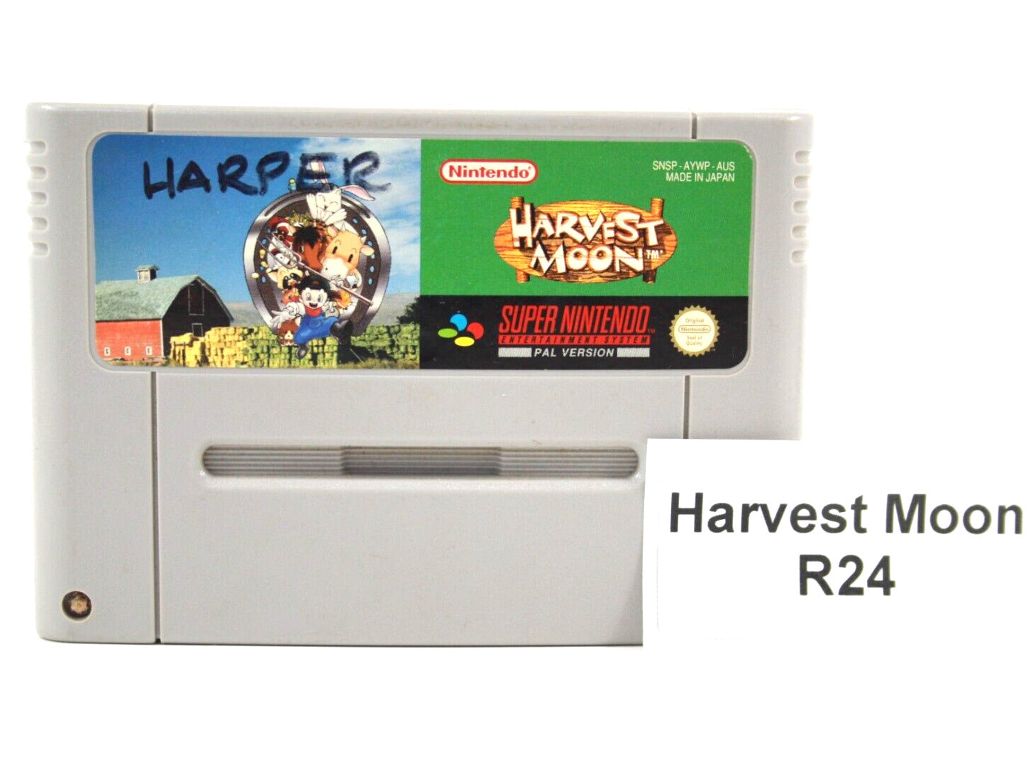 Harvest Moon - [NEW SAVE BATTERY] Super Nintendo (SNES) [PAL] - WITH WARRANTY