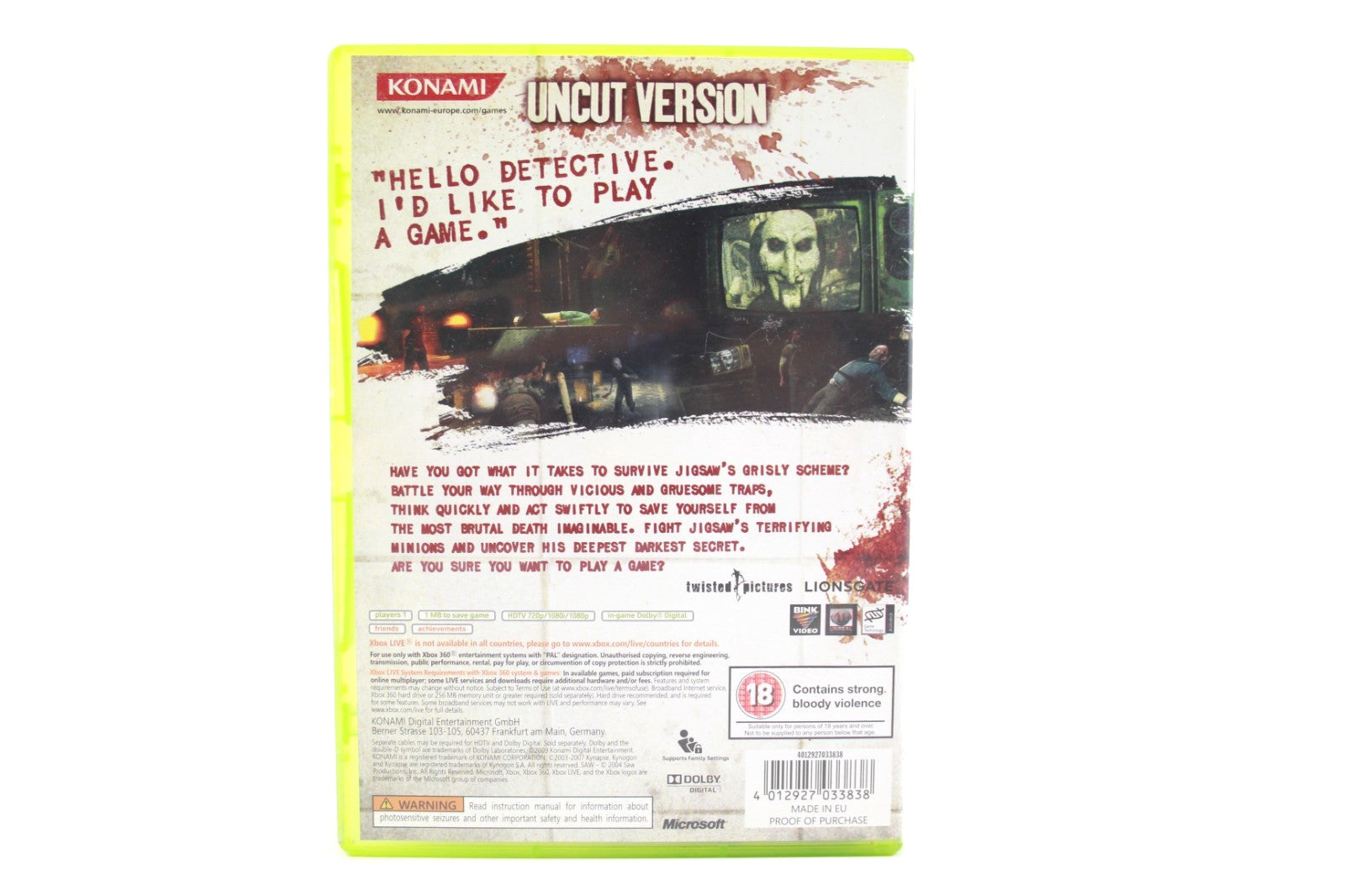 Saw - Xbox 360 [PAL] - WITH WARRANTY