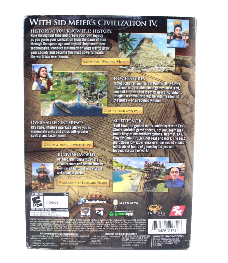 Civilization IV Game of the Year Edition [BRAND NEW/SEALED] - PC CD-ROM
