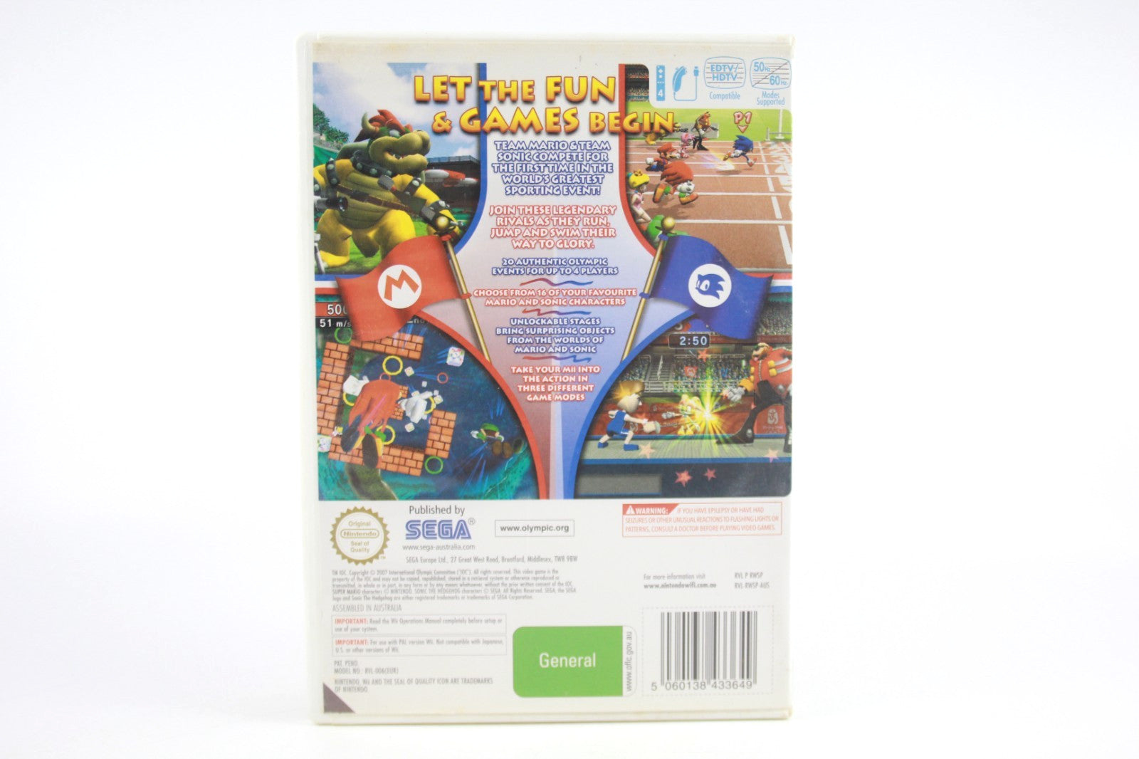 Mario & Sonic at the Olympic Games - Nintendo Wii [PAL] - WITH WARRANTY
