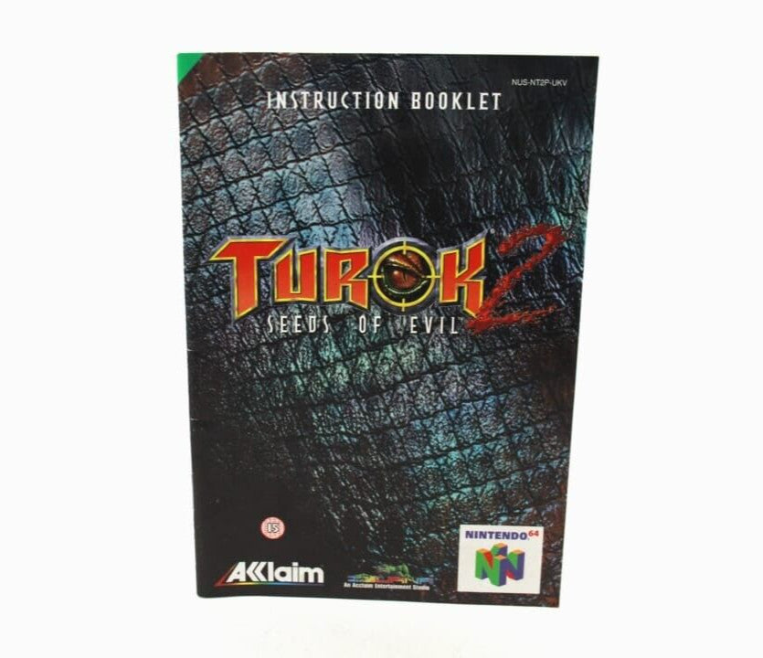Turok 2 Seeds Of Evil - Nintendo 64 (N64) **MANUAL ONLY** [PAL]