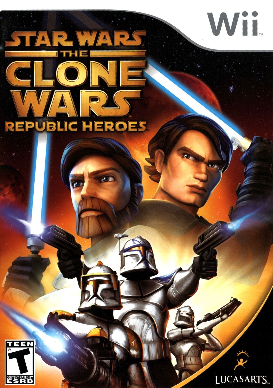 Star Wars: The Clone Wars Republic Heroes (Nintendo Wii) [PAL] - WITH WARRANTY