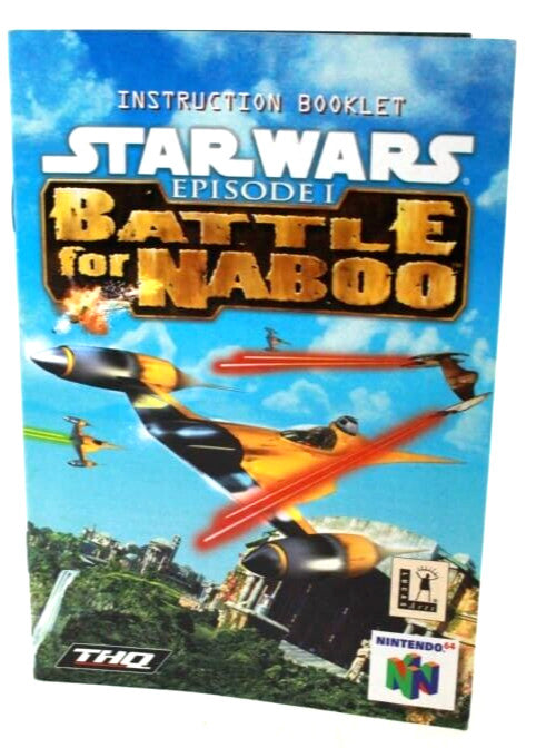 Star Wars Battle For Naboo - Nintendo 64 (N64) ***Manual Only***