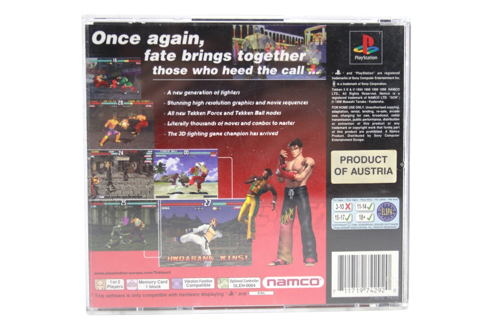 Tekken 3 [BLACK LABEL] - PlayStation (PS1) [PAL] - WITH WARRANTY