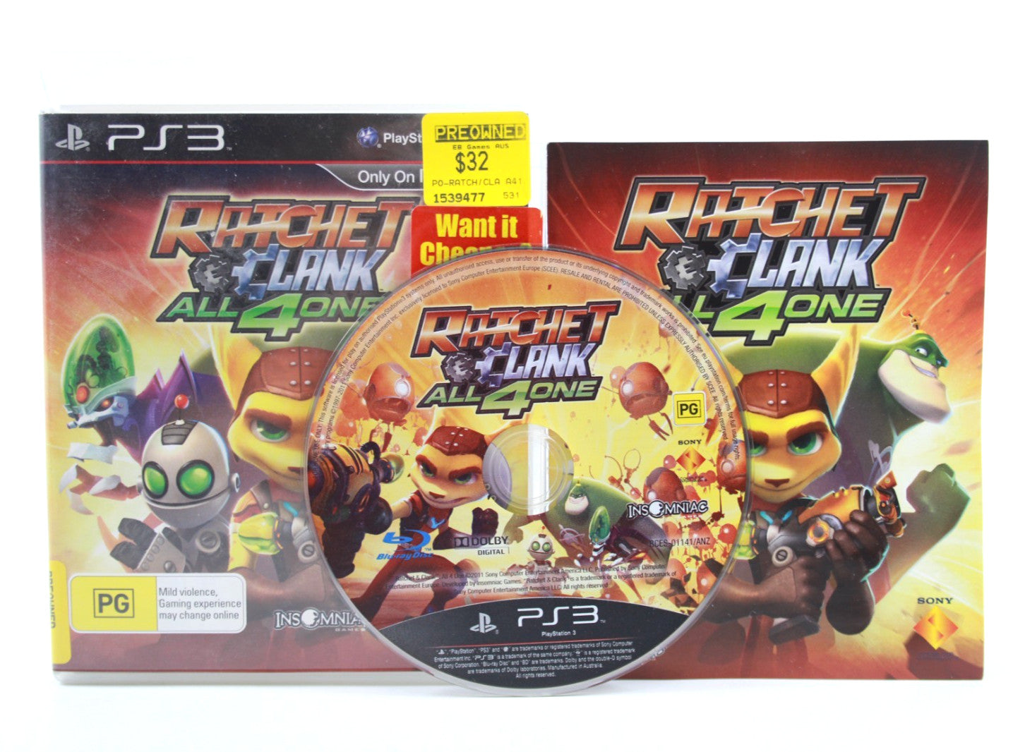 Ratchet & Clank All 4 One - PlayStation 3 (PS3) [PAL] - WITH WARRANTY