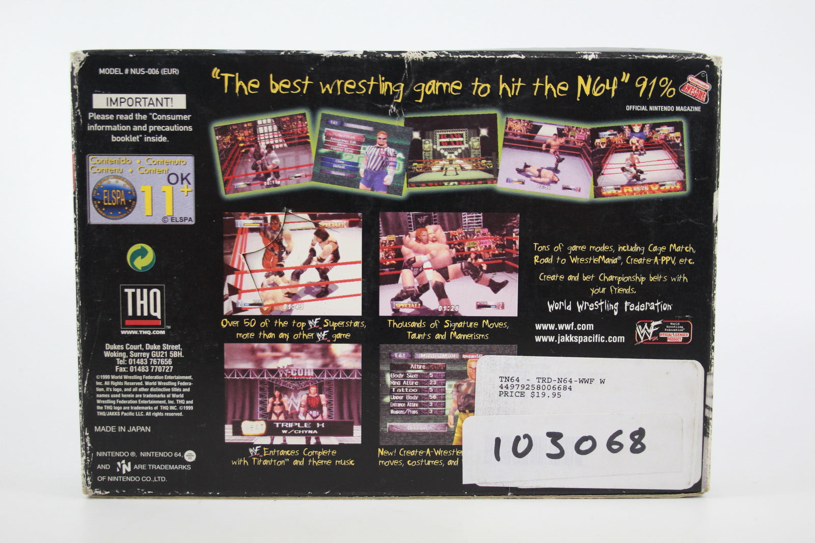 Wrestlemania 2000 (N64) [PAL] - WITH WARRANTY