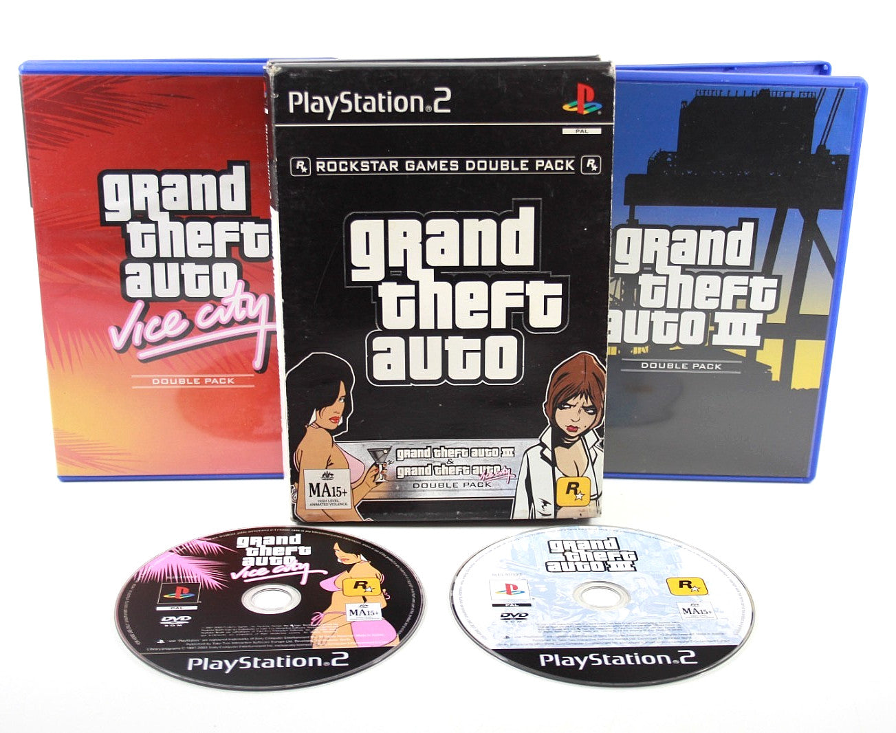 Grand Theft Auto Double Pack - PlayStation 2 (PS2) [PAL] - WITH WARRANTY