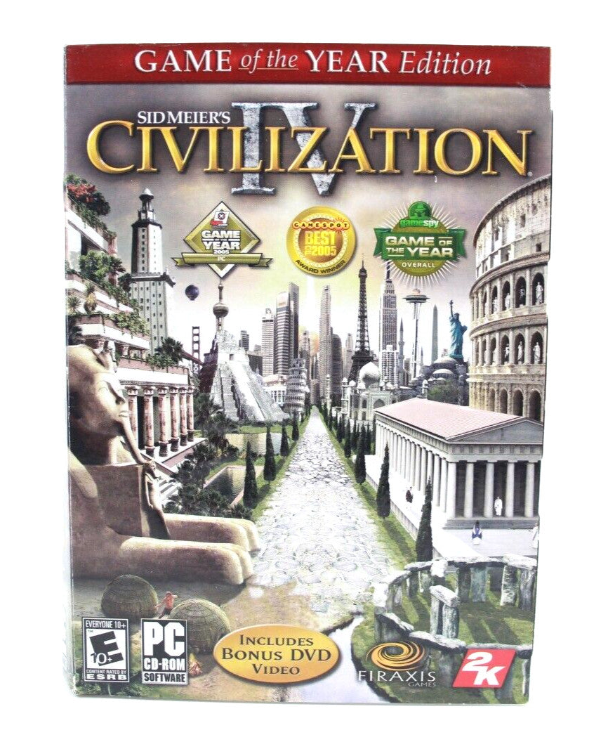 Civilization IV Game of the Year Edition [BRAND NEW/SEALED] - PC CD-ROM