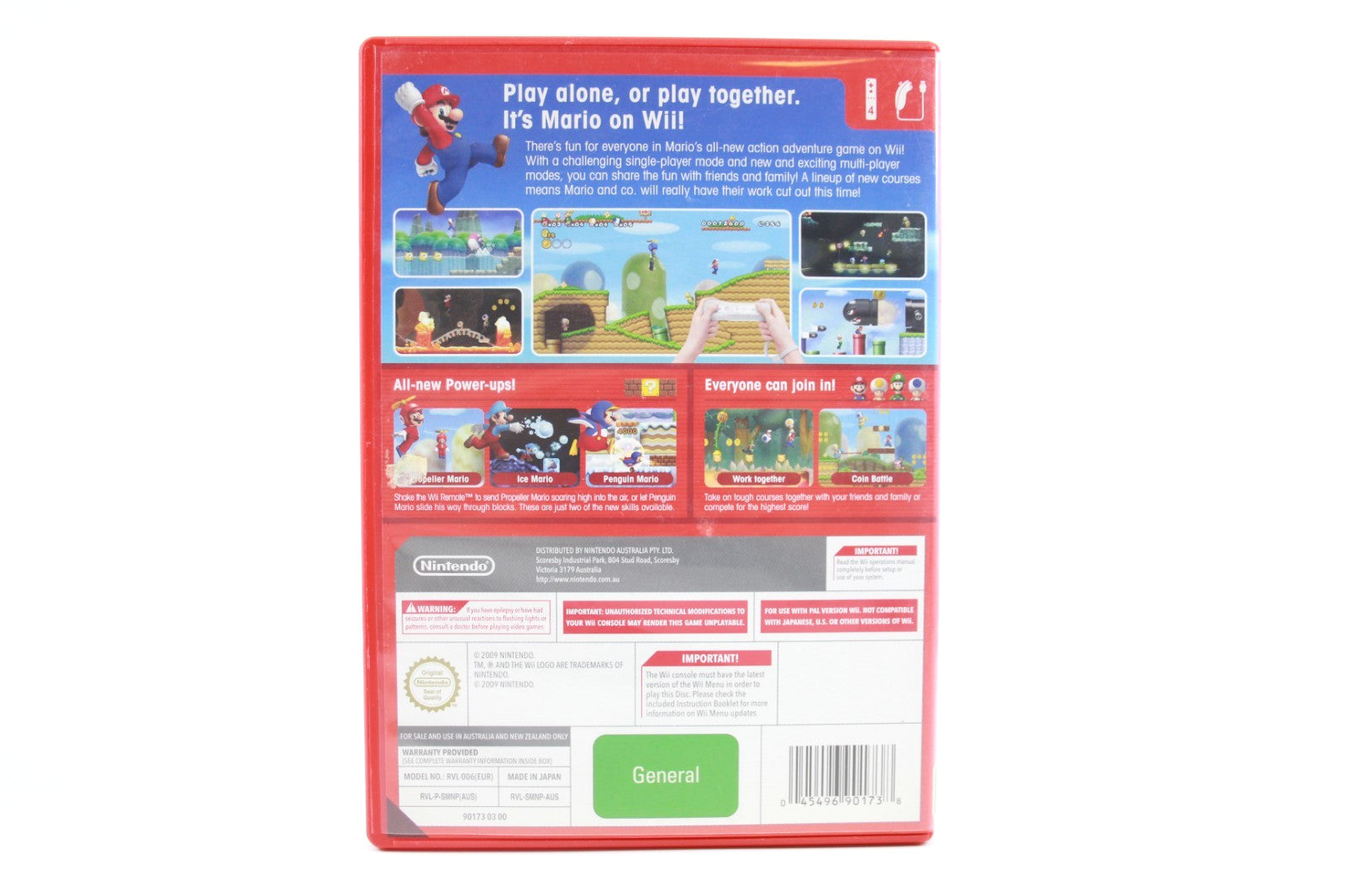 New Super Mario Bros - Nintendo Wii [PAL] - WITH WARRANTY